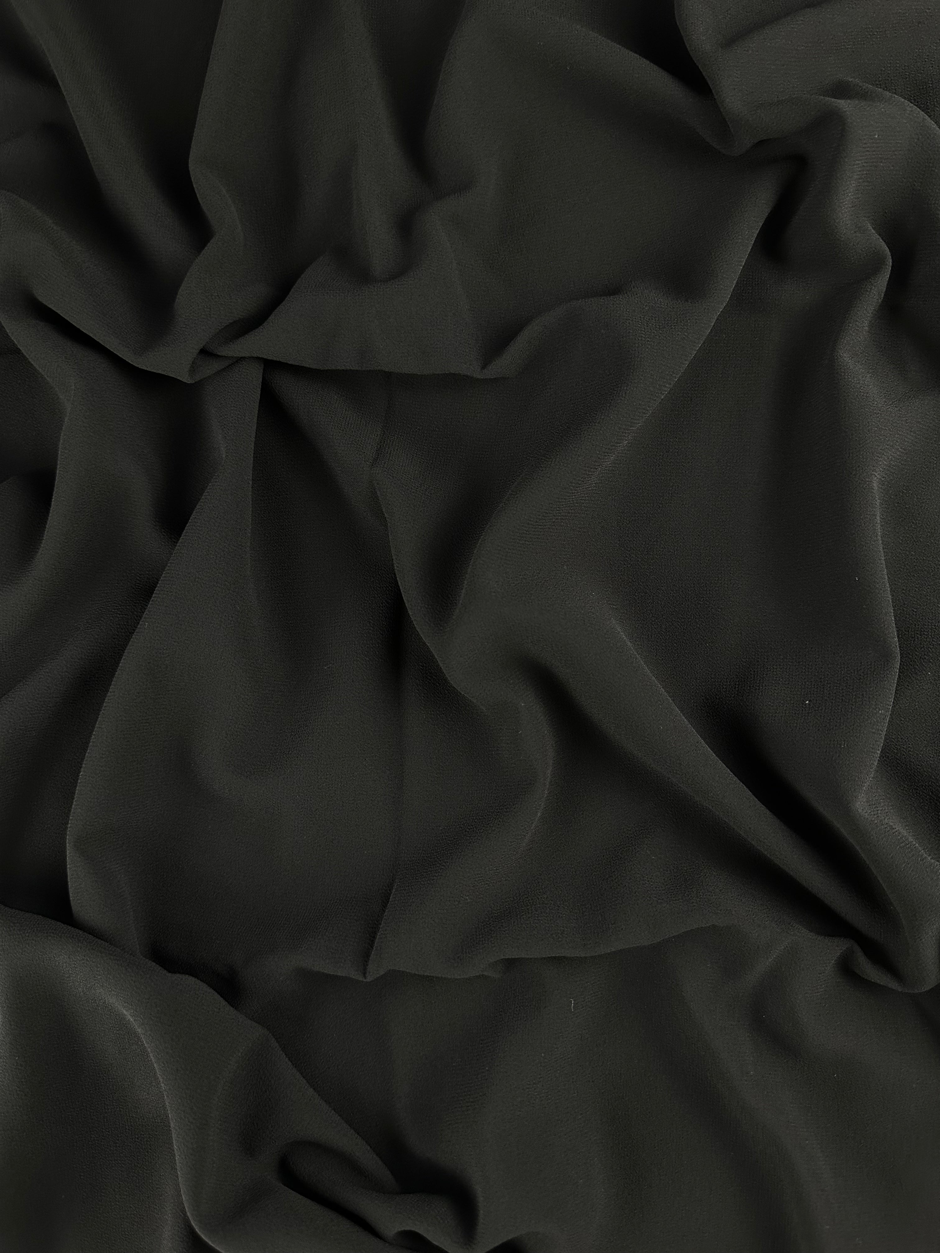 Black Premium Chiffon Hijab