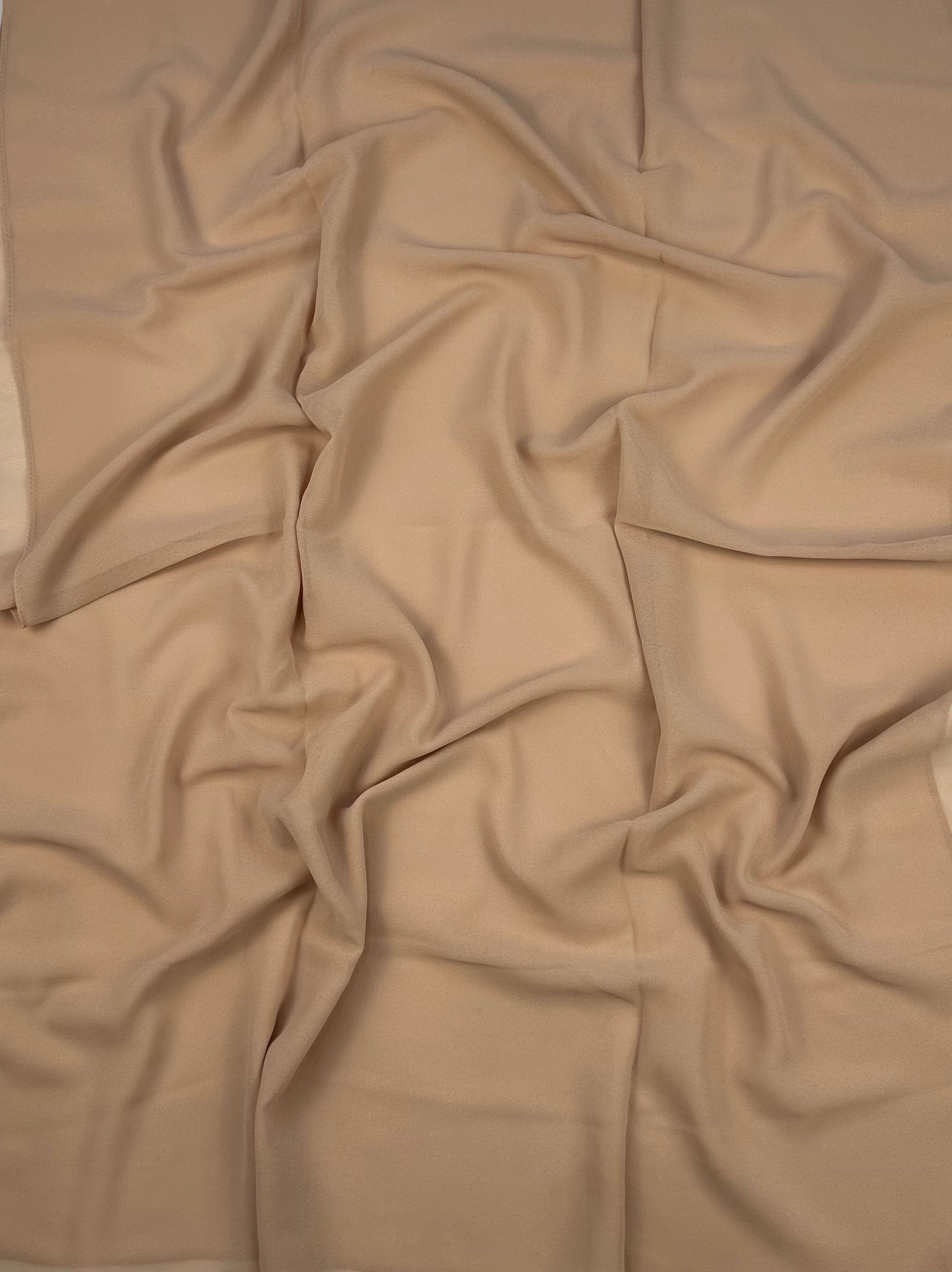 Pale Peach Premium Chiffon Hijab