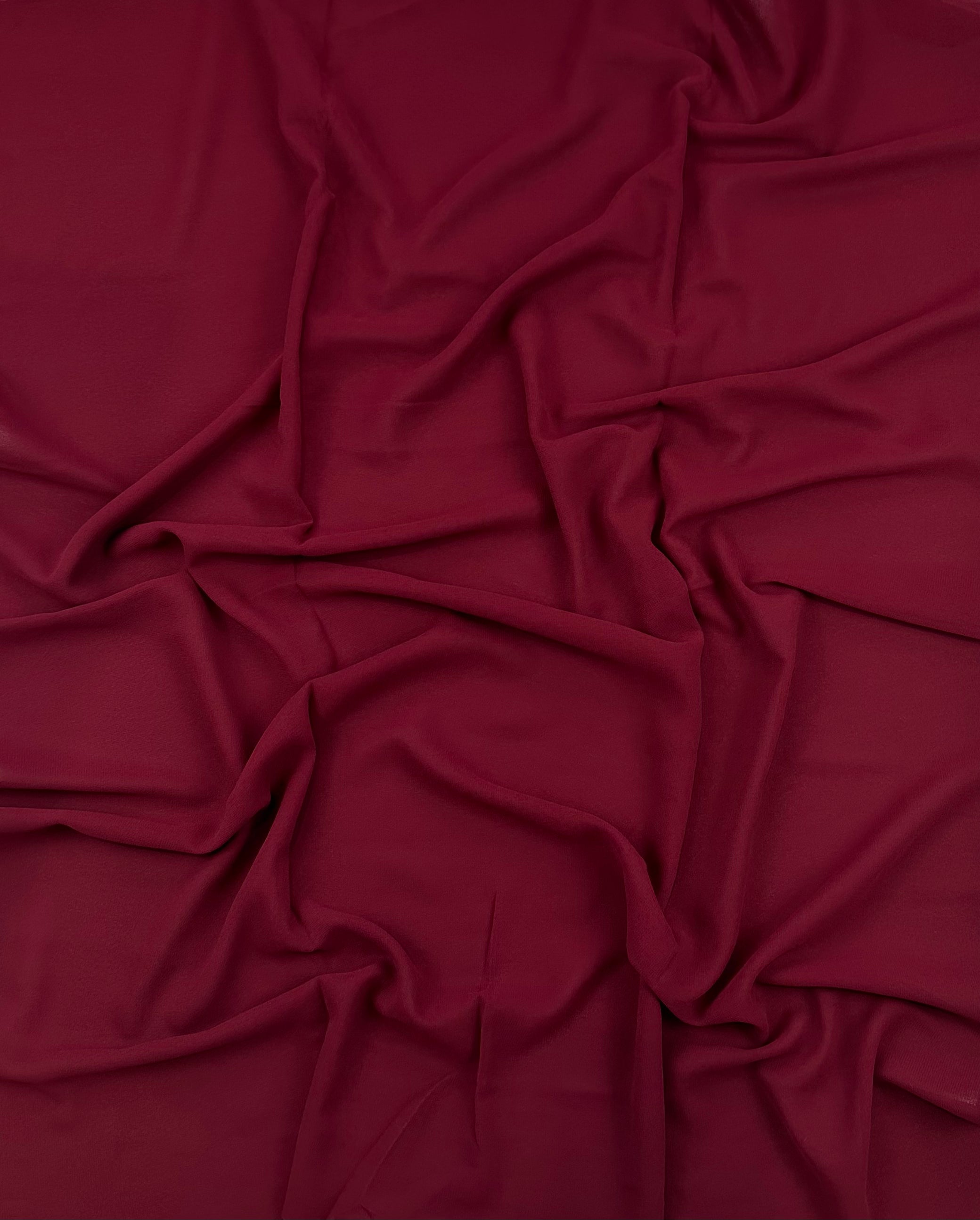 Crimson Red Premium Chiffon Hijab