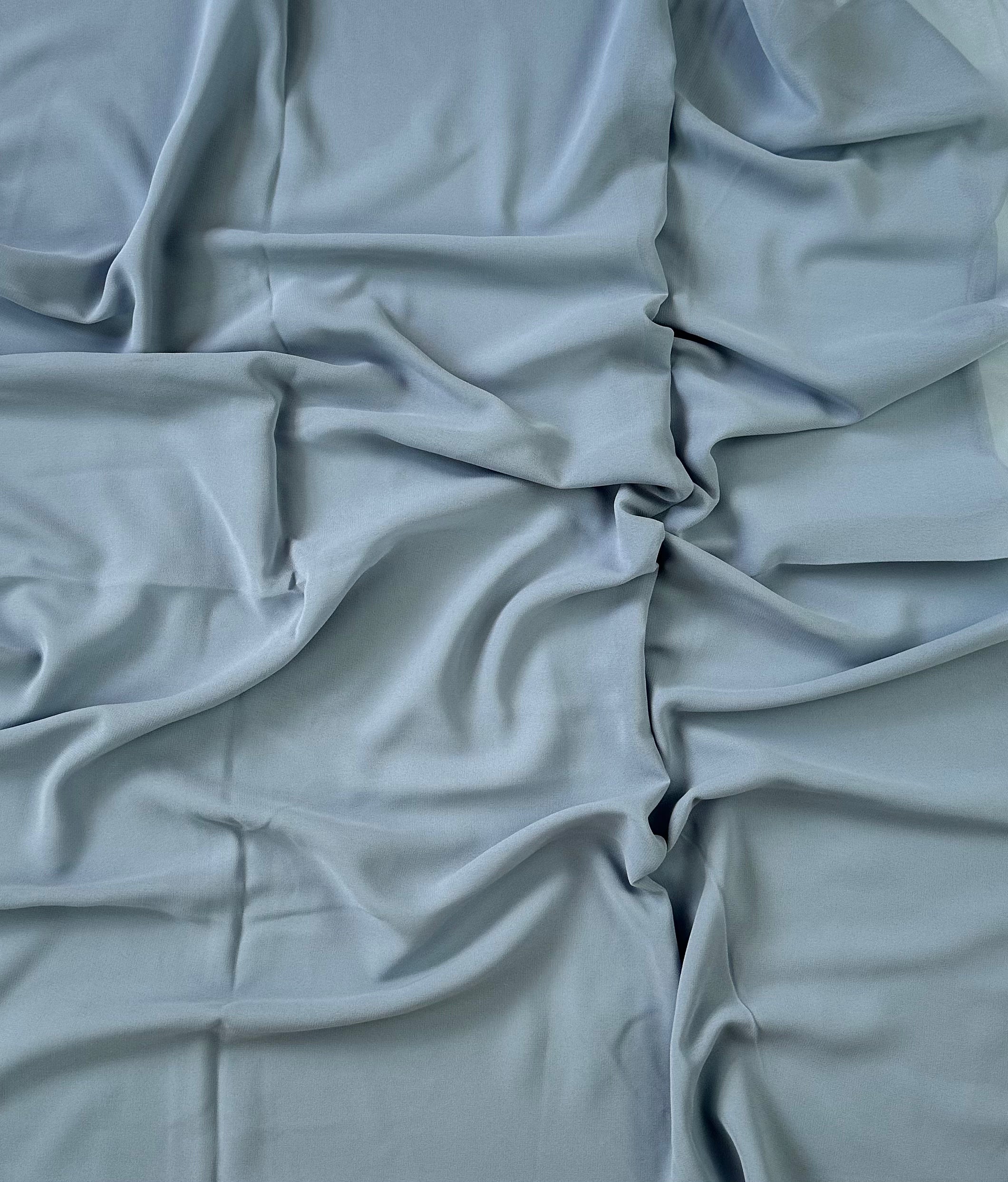 Misty Blue Grey Premium Chiffon Hijab