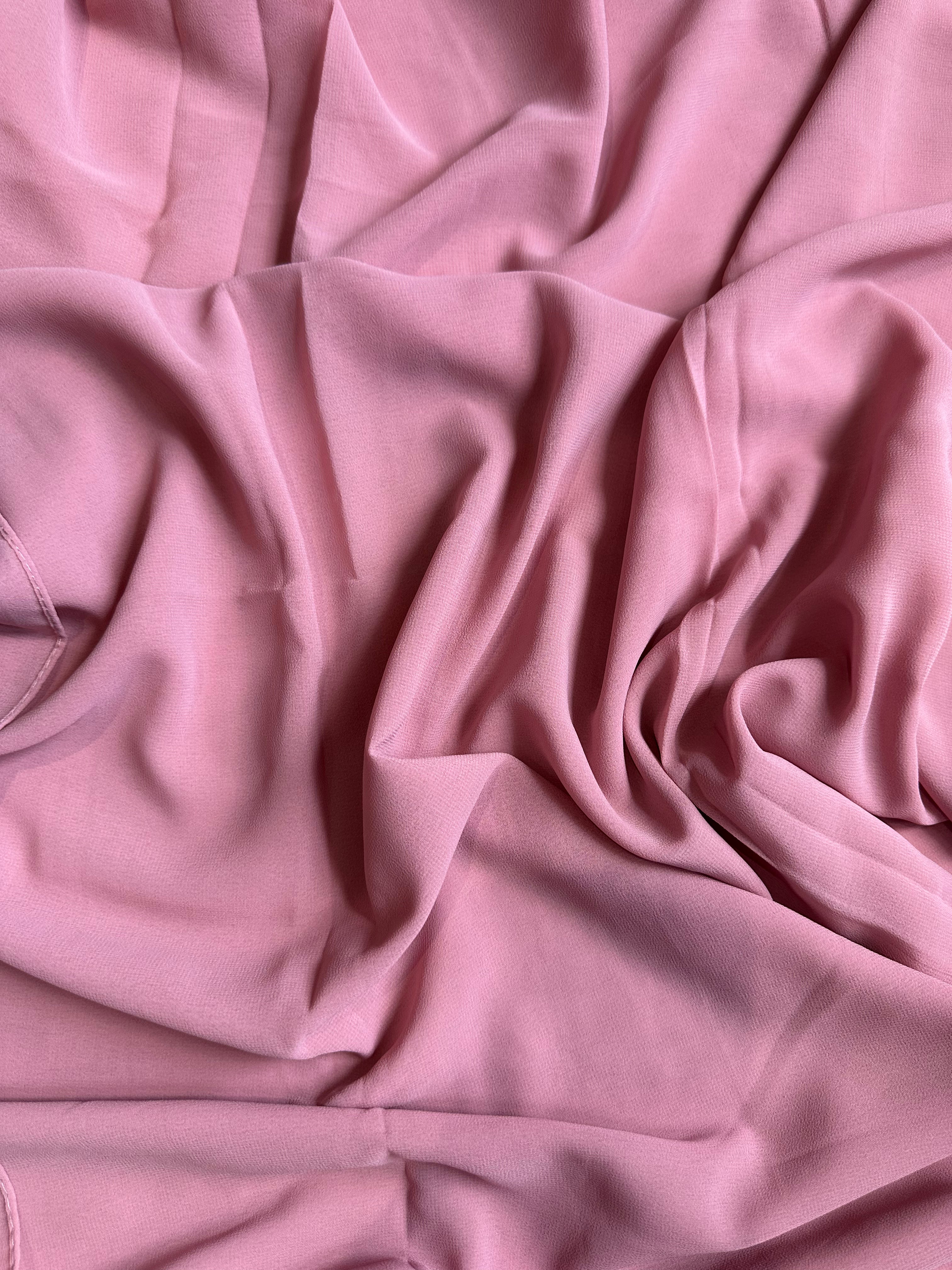 Light Rose Pink Premium Chiffon Hijab