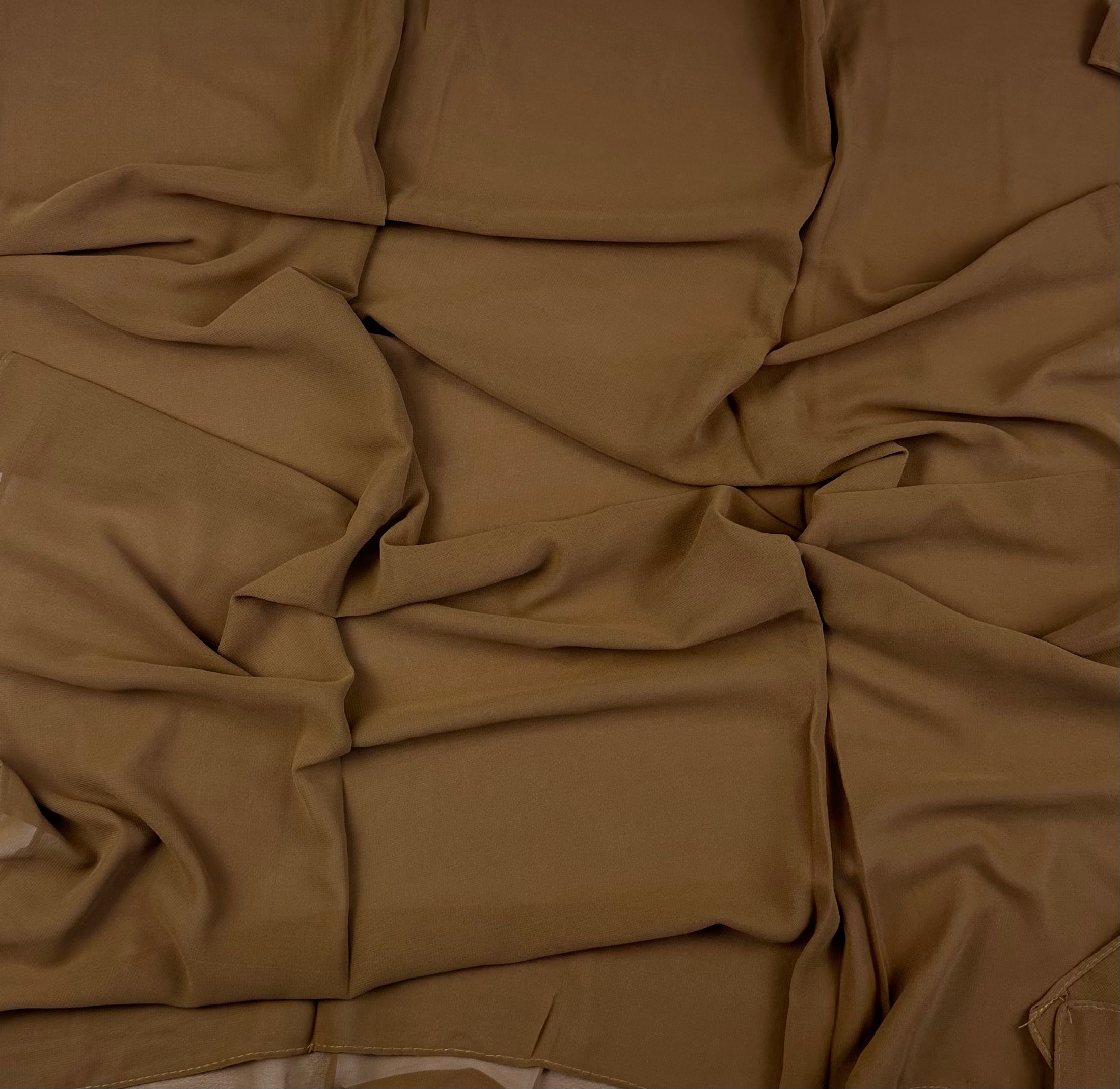 Deep Olive Brown Premium Chiffon Hijab