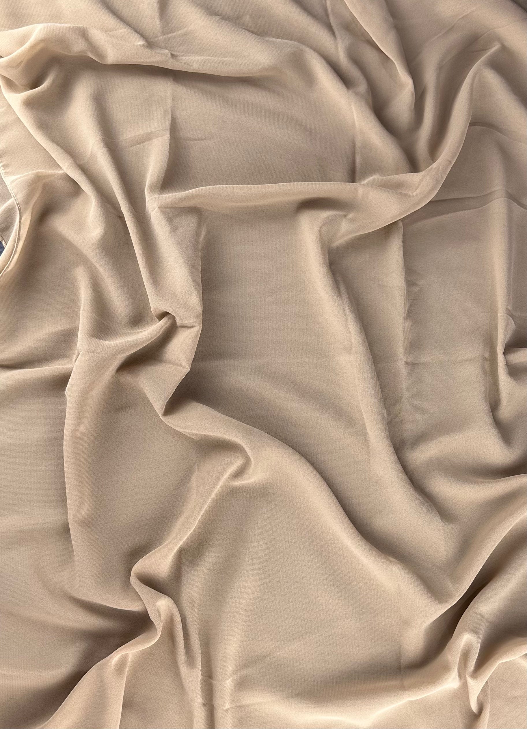 Golden Beige Premium Chiffon Hijab