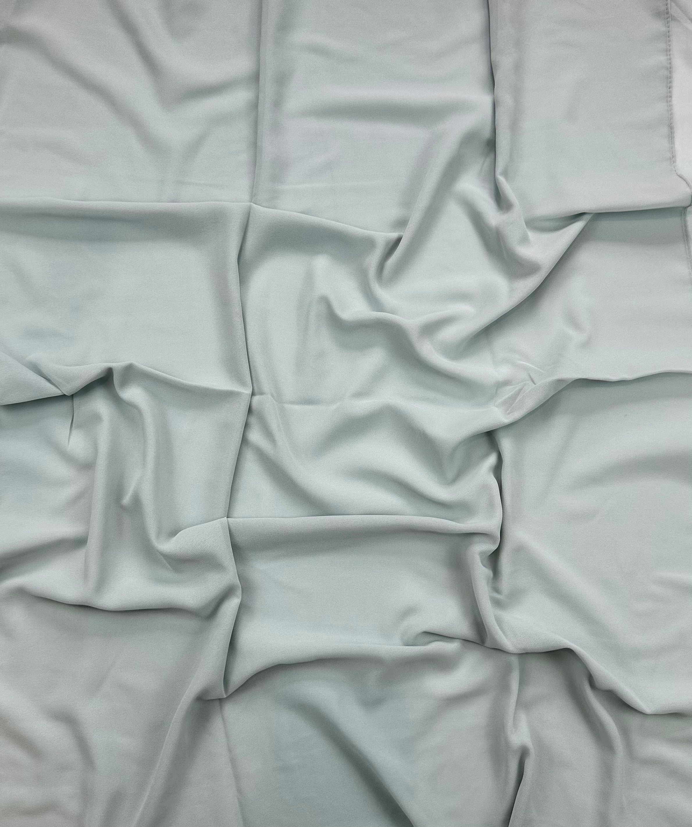 Pale Aqua Blue Premium Chiffon Hijab